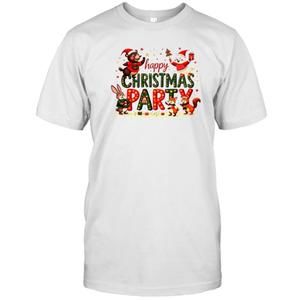 Cartoon Happy Christmas Party 2025 Christmas Farm Animal T-Shirt